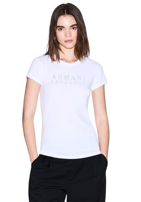 T-shirt slim fit conlogo strass ARMANI EXCHANGE | T-shirt | XW001349 AF17173U0002